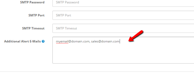 Cart  2 additional email configuration